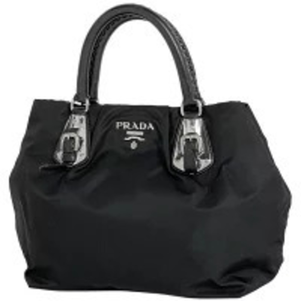 Prada Handbag Tote Bag Tessuto Nero Black